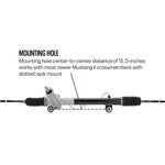 Load image into Gallery viewer, BRAND NEW Mustang II Power Steering Rack & Pinion, T-Bird Style